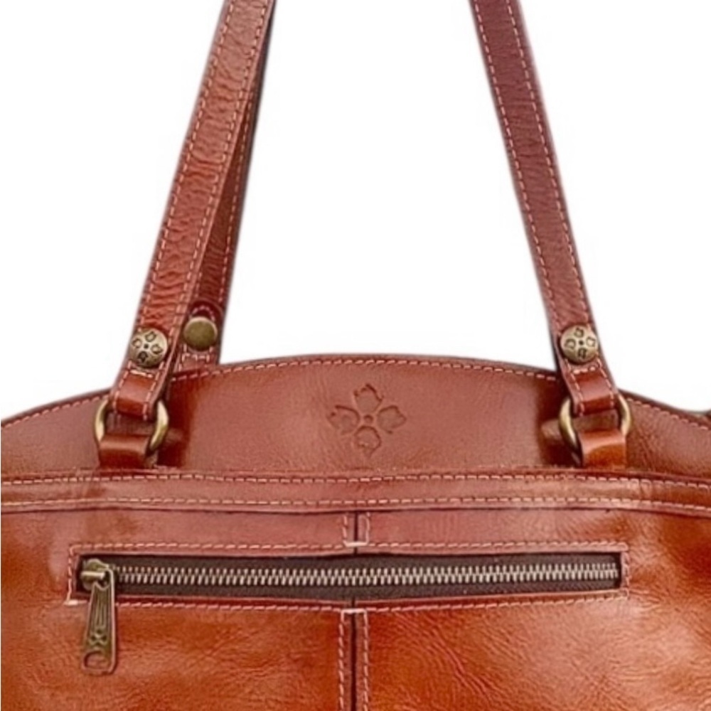 Patricia Nash Rich Brown Leather Shoulder Bag - Picture 3 of 11